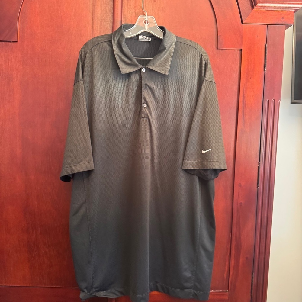 Nike Men's Golf Tour Performance Black Dri-fit Polo Shirt Size XL
